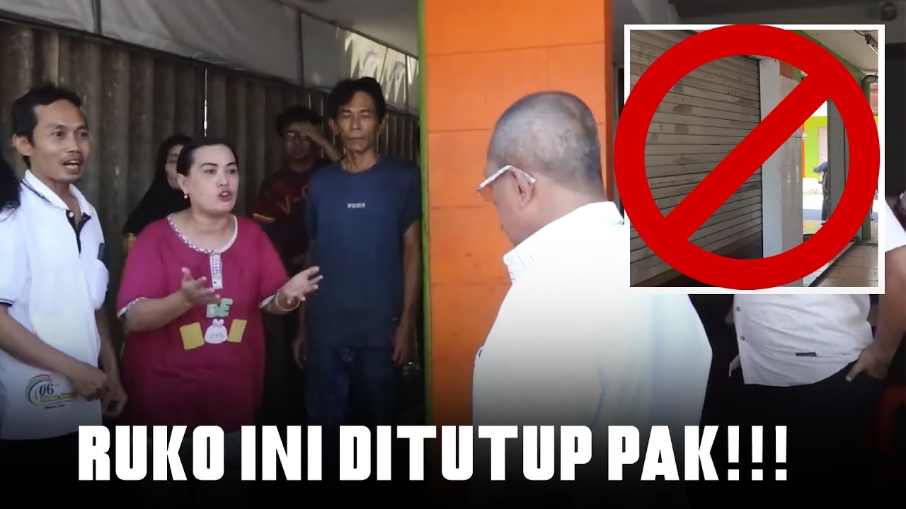 PERSELISIHAN DI RUNGKUT, RUKO PEDAGANG DITUTUP⁉️