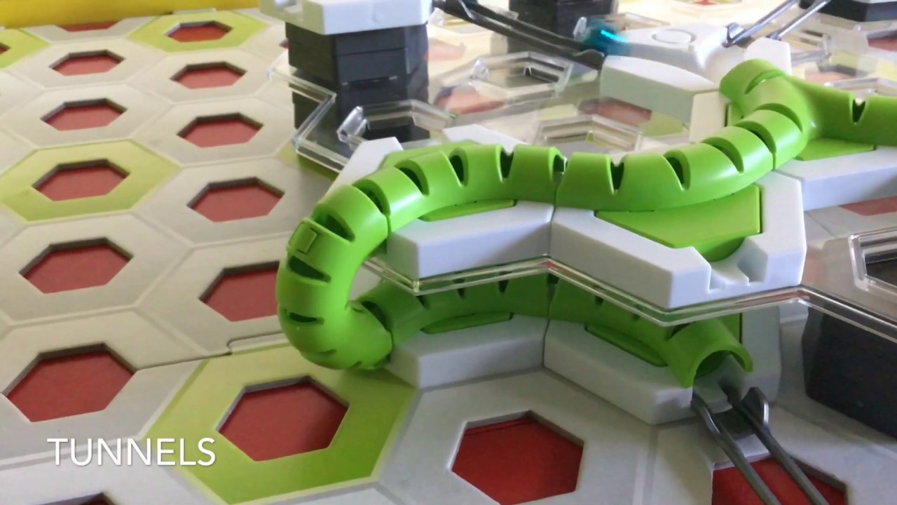 Gravitrax expansion sets in action - cascade, trampoline, tunnels, hammer, lift