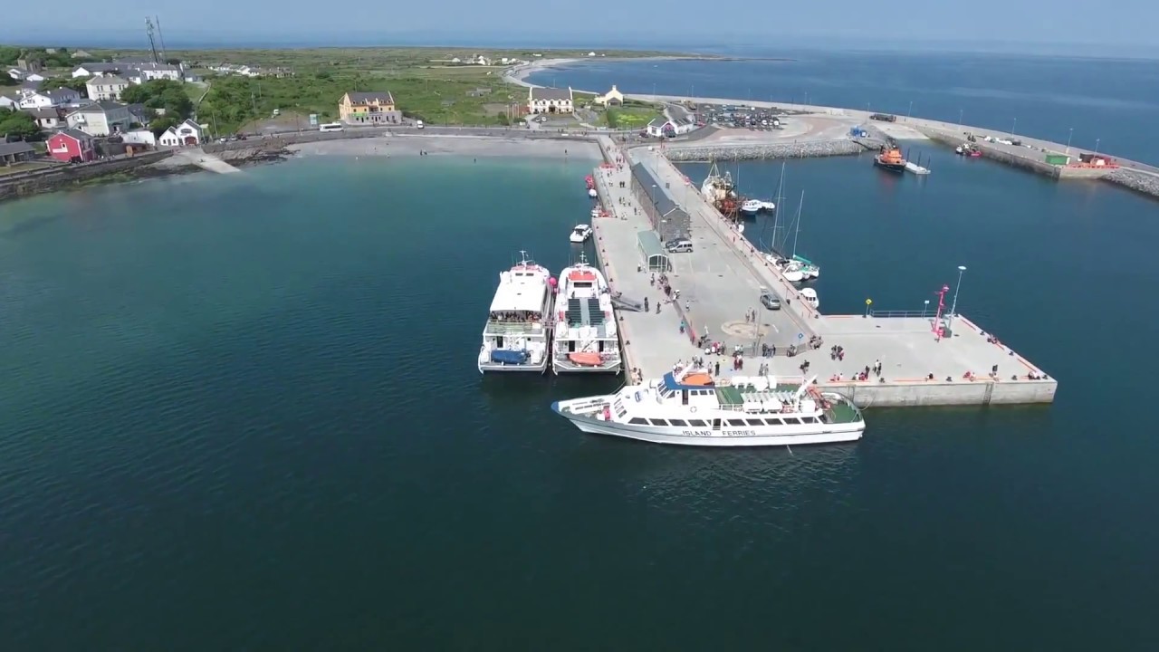 Aerial Views of the Village of Kilronan , Inishmore, The Aran Islands