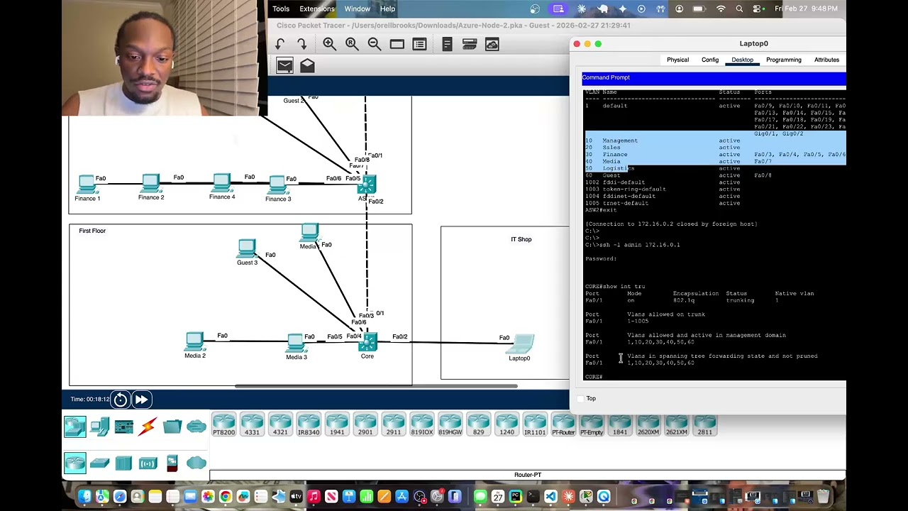 Watch How I Configured Connectivity Within A 3 Story Building | Cisco Packet Tracer