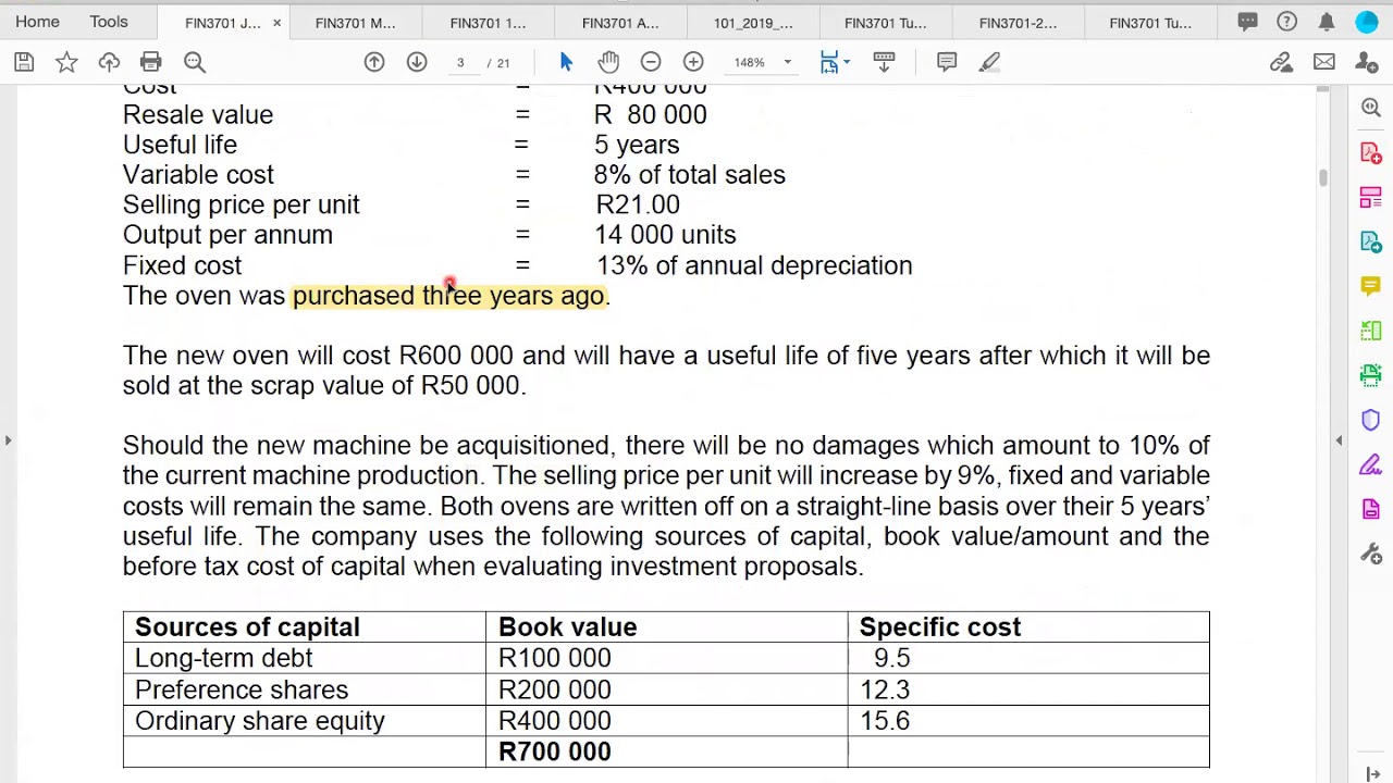 FIN3701 JUNE 2020 REVISION PART 1