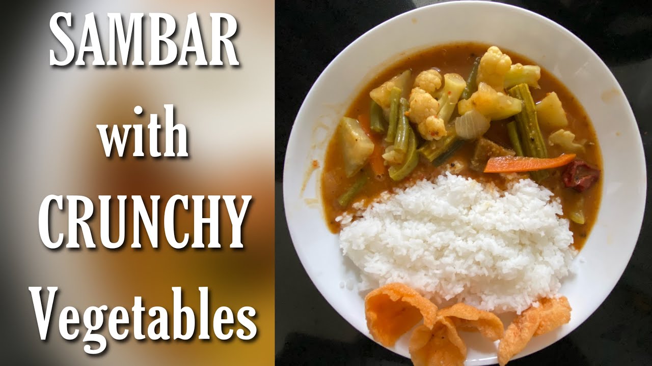 Sambar with crunchy veggies -for a rice (new)