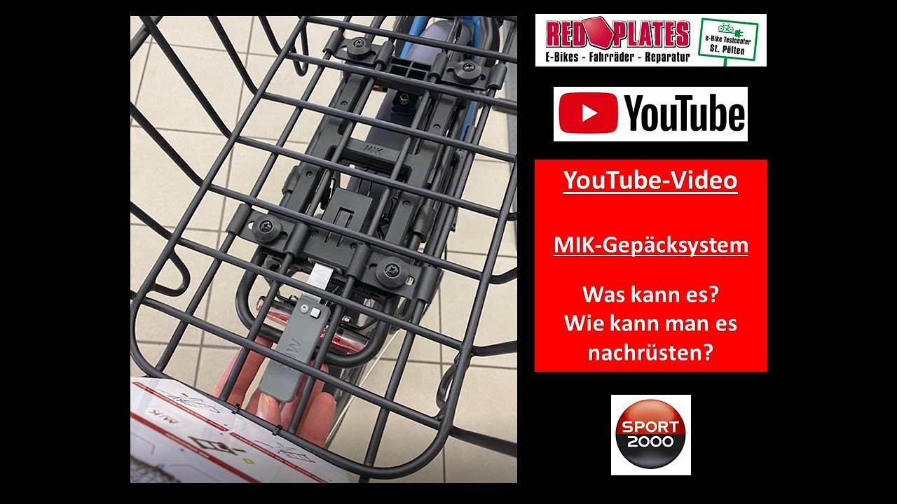 MIK Gepäcksystem - E-Bike Gepäckträger - Abnehmbare Körbe