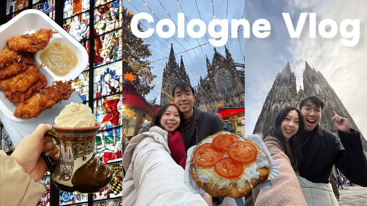 cologne vlog | visited 4 christmas market in a day, amazing vibes and food~