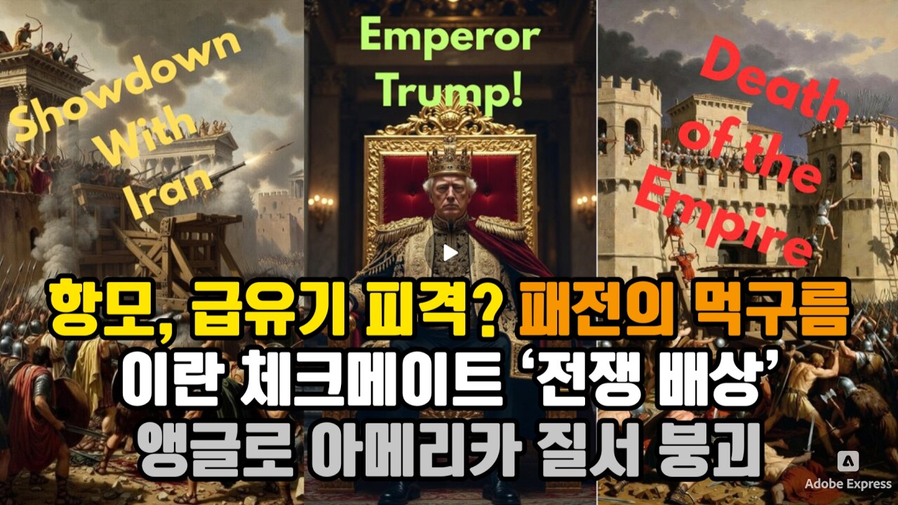 항모, 급유기 피격? 패전의 먹구름/ 이란 체크메이트 ‘전쟁 배상’/ 앵글로 아메리카 질서 붕괴