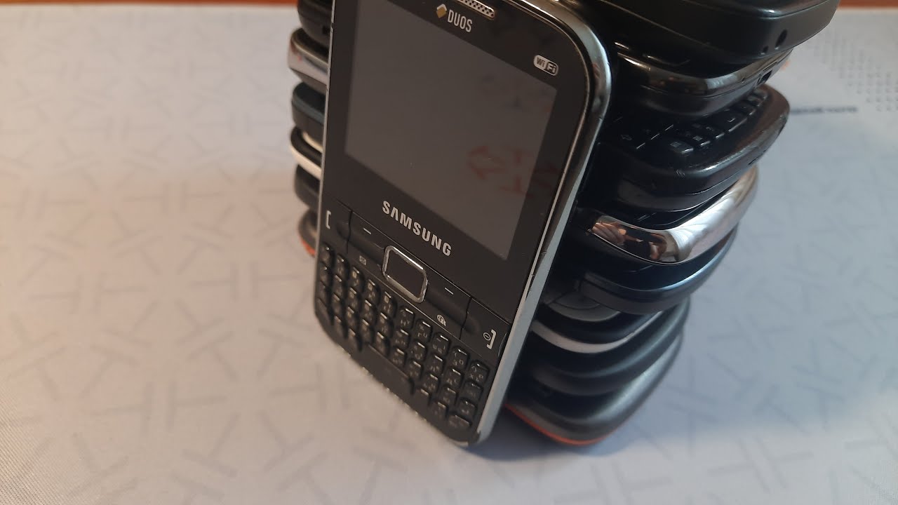 Tower of phones incoming call
