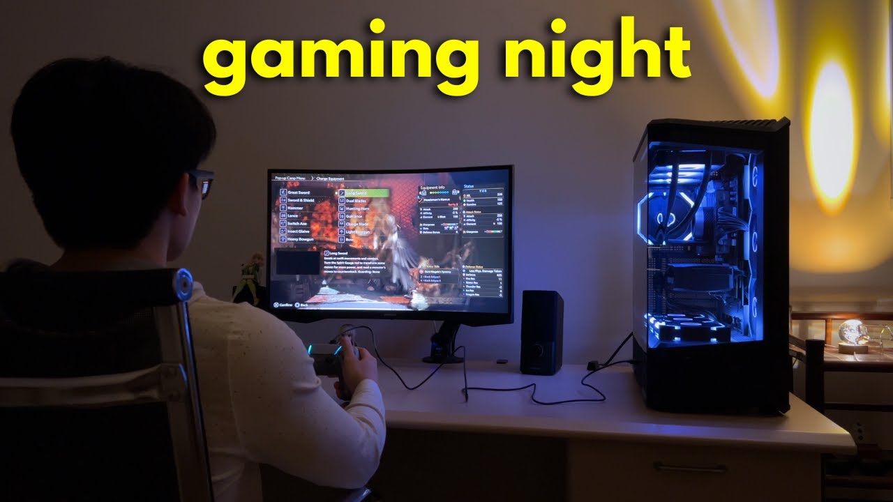 late night chill - quick gaming session before bed 🎮🌙