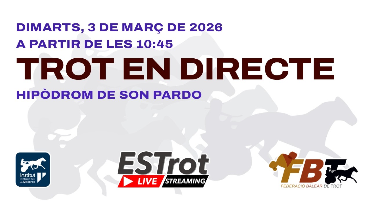 Directe des de l'Hipòdrom de Son Pardo (Mallorca) - 3 de Març de 2026