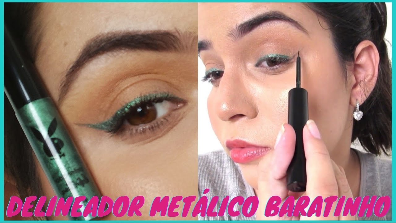 DELINEADOR METALIZADO PLAYBOY | Testando Baratinho