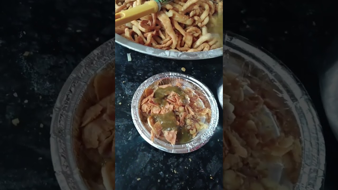आज बनाया पापड़ी चाट घर पर