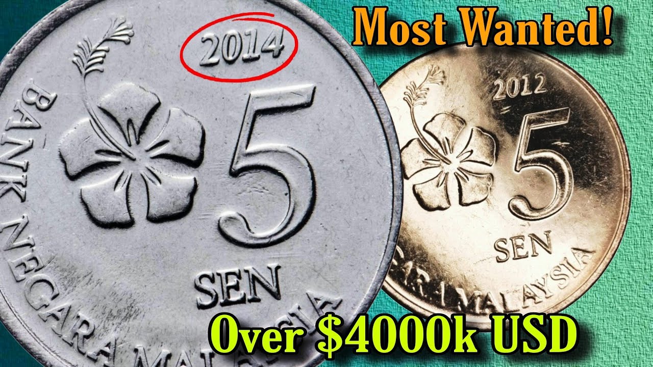 Most Valuable Top 4 Malaysian 5 Sen Old Coins, Bicentennial Rare Coins Worth Millions Value+Review
