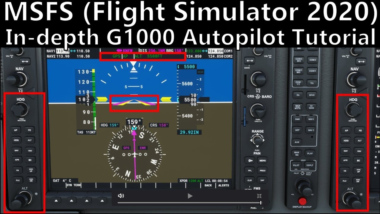 Учебное пособие по автопилоту Garmin G1000 (подробное руководство по G1000, часть 2)