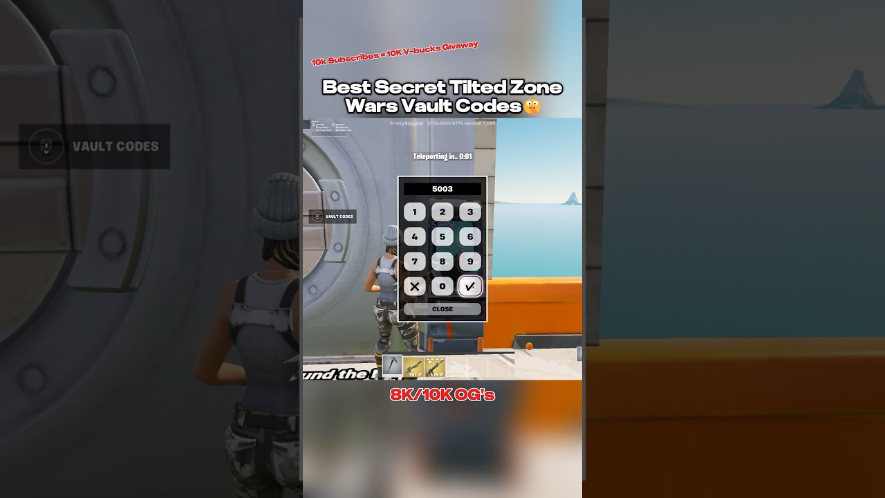 Tilted Zone Wars Secret Vault Codes🤫 #fortnite #gaming #fortnitememes