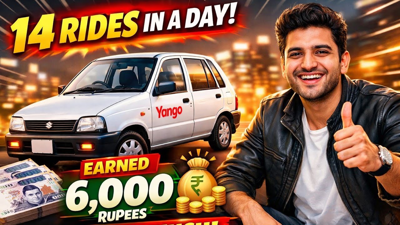 Yango 14 trips earning | Yango indrive today earning vlog | how to earn money 
