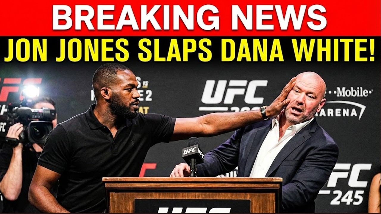 Breaking News: Jon Jones SLAPS Dana White During Explosive UFC Press Conference!