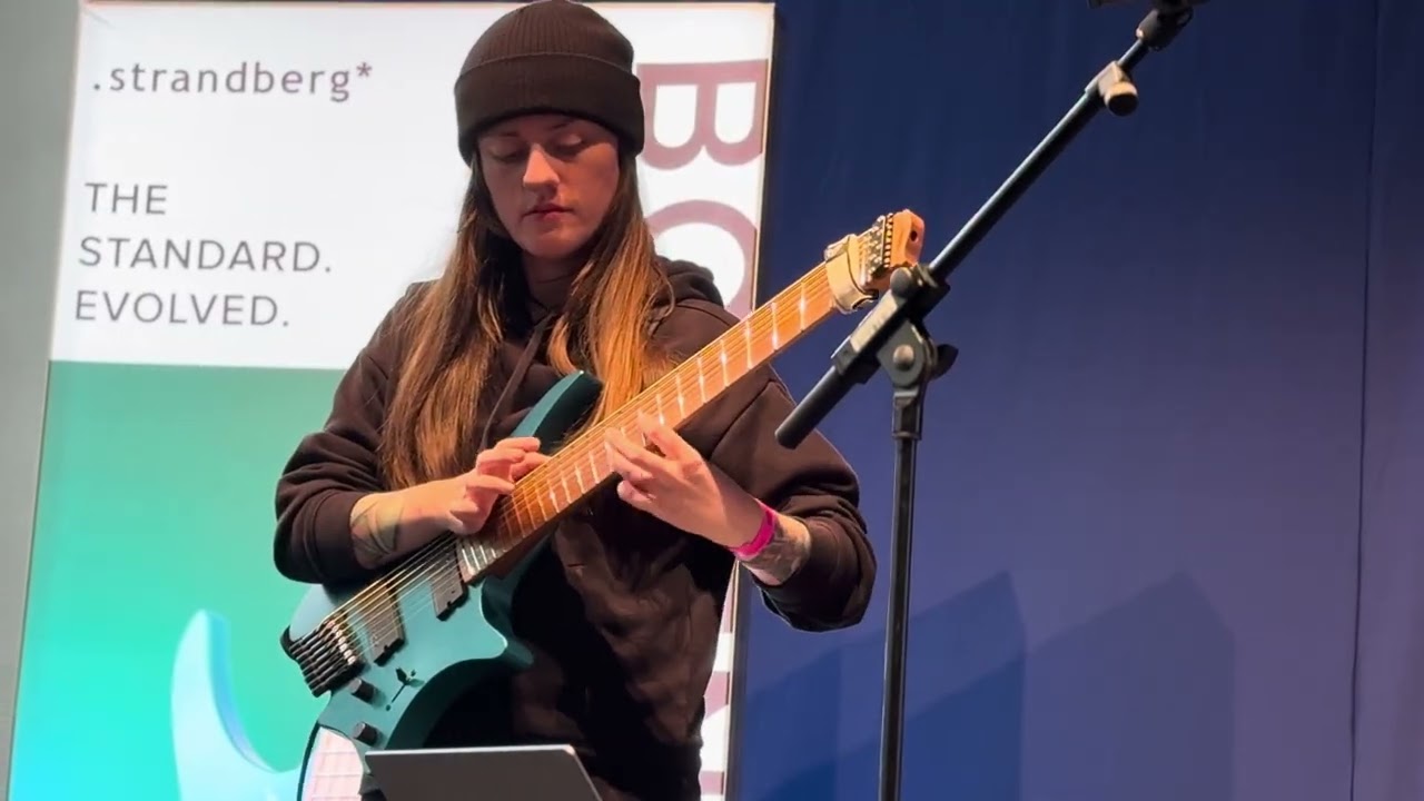 Sarah Longfield amazing track at Guitar Summit - Strandberg Guitars Boden N2 launch