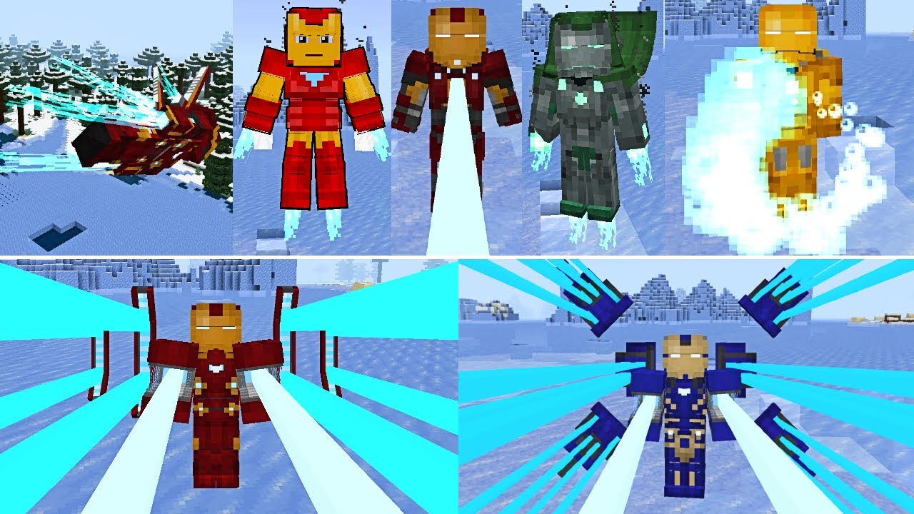 Mejor Addon de Iron Man para Minecraft PE || IRON MAN MCPE