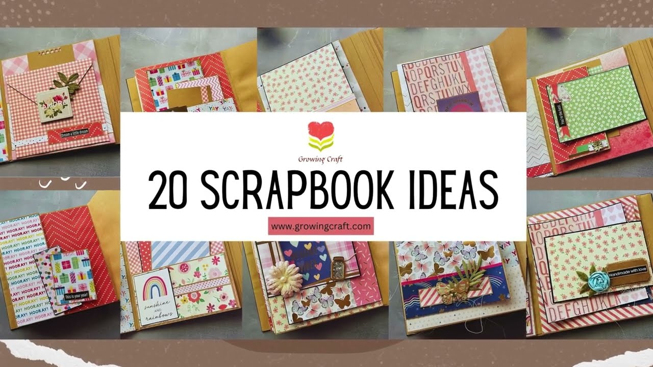20 DIY Scrapbook layout ideas for birthday scrapbook #journal  #scrapbook #papercrafts #diycrafts