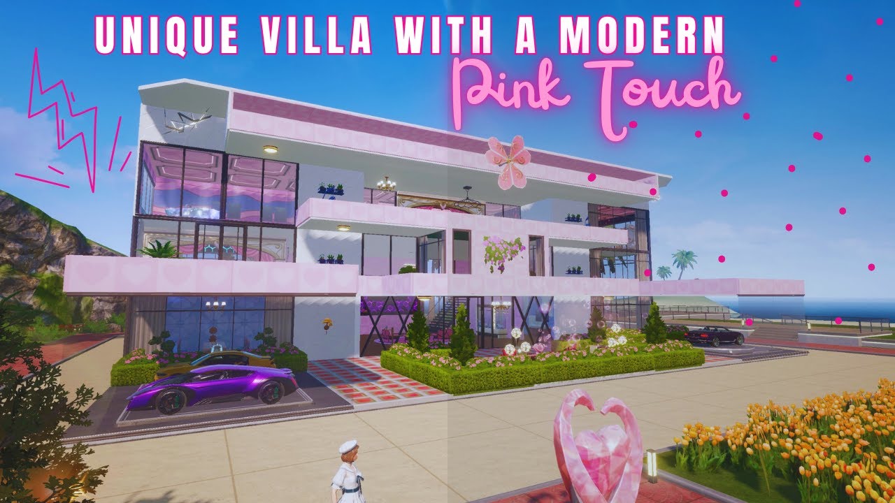 Unique Villa with a Modern Pink Touch - pubg mobile home building