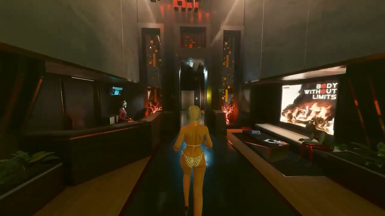 Cyberpunk 2077 Third Person Valerie NightCity Apartment.
