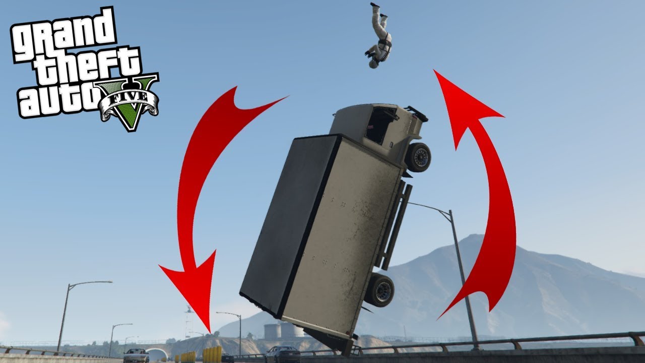 GTA V - VRACHTWAGEN BACKFLIP GLITCH!!