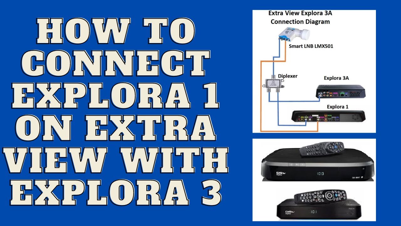 how to connect a dstv decoder explora 1 on extra view with a dstv decoder explora 3 dstv specialist