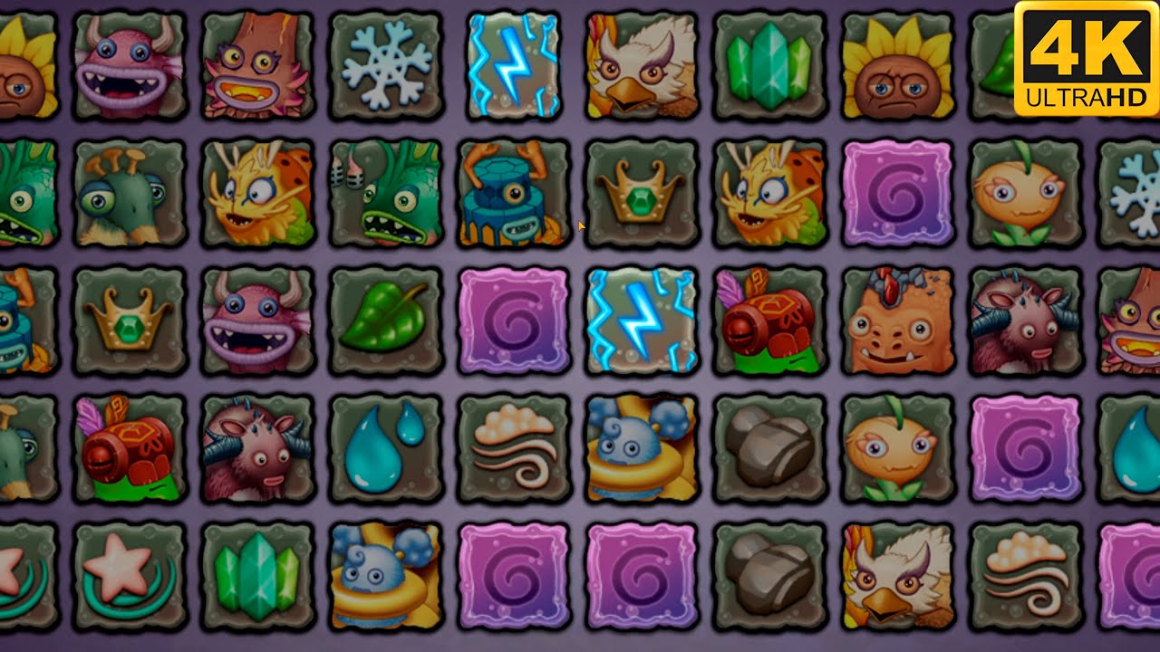 Memory Game - Amber Island (My Singing Monsters) 4K