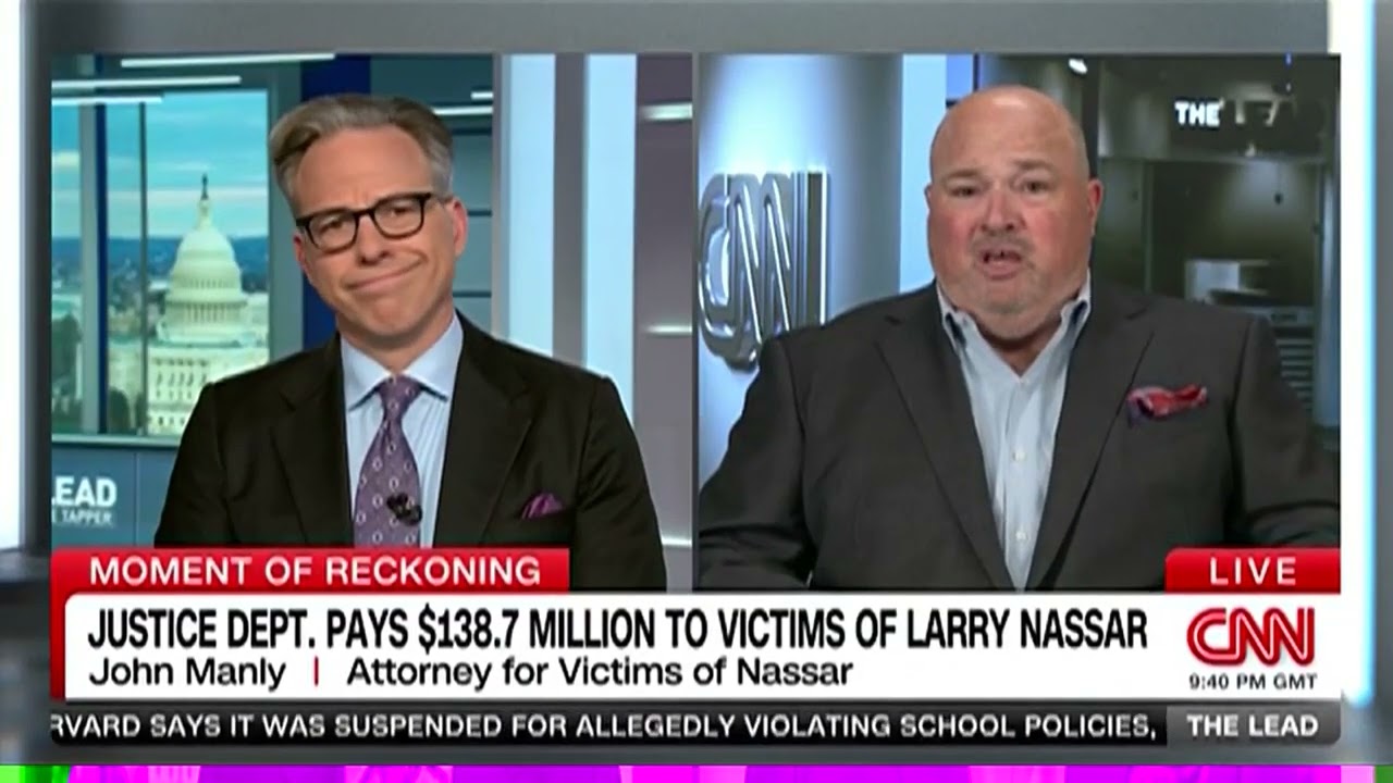 CNN - John Manly Discusses DOJ $138.7 Million Settlement with Victims of Larry Nassar