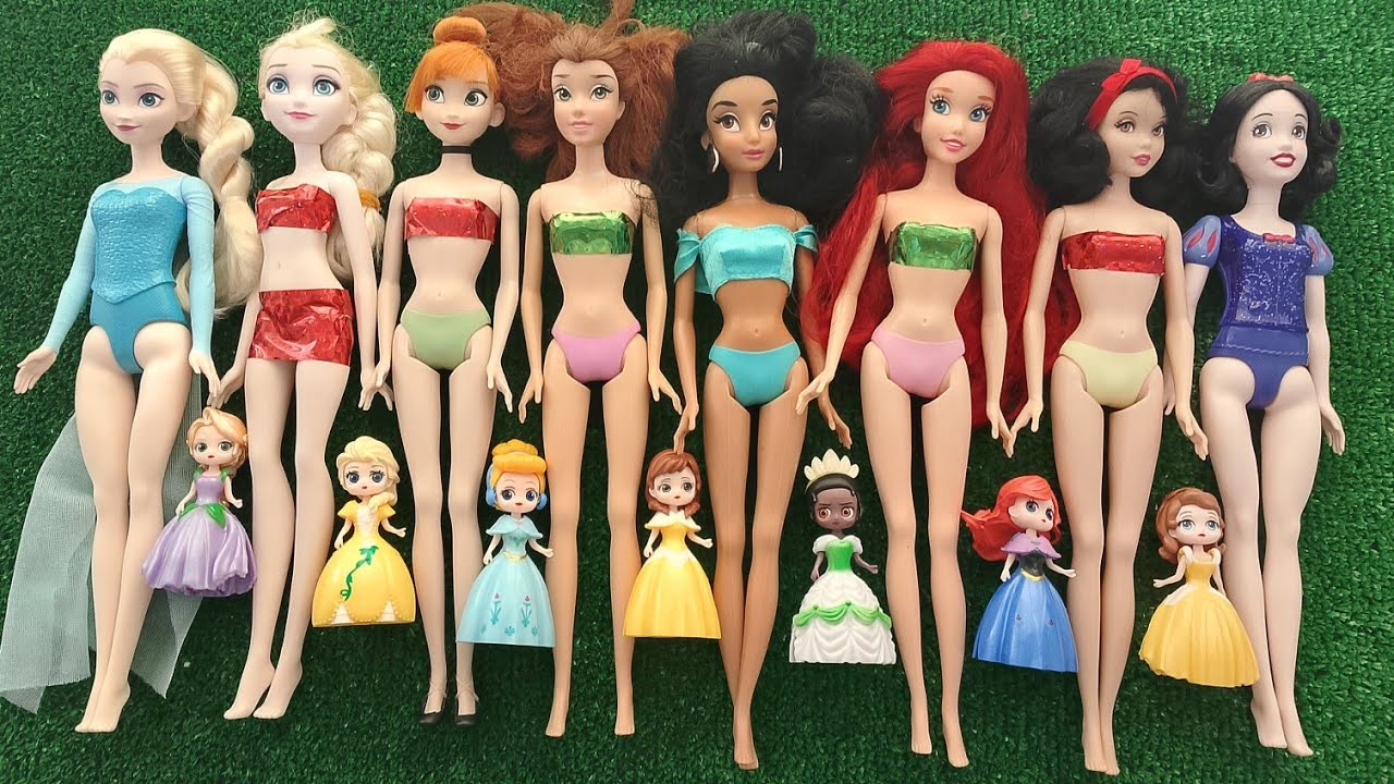 ASMR   Unboxing Mattel Disney Princess Spin & Reveal Surprise Dolls! Satisfying video   Review To