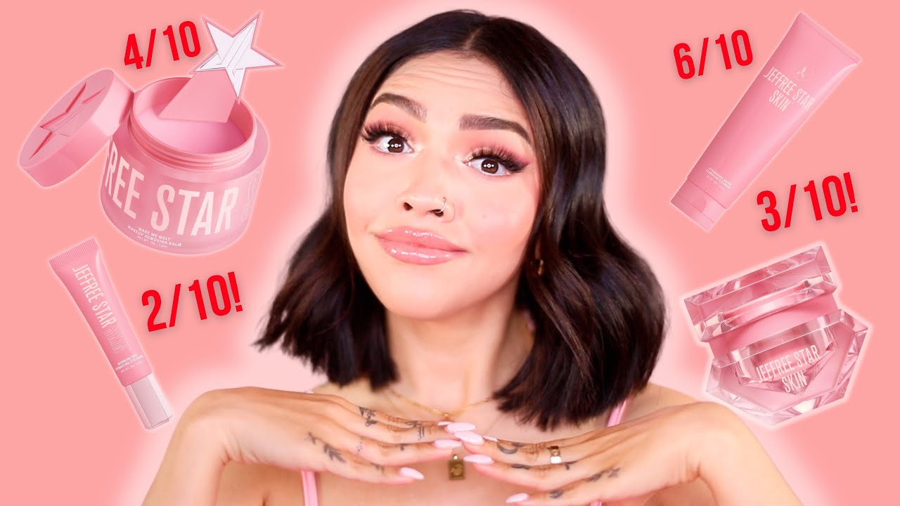 BRUTALLY Rating Jeffree Star SKIN Care Products ! Watch Before You Buy !
