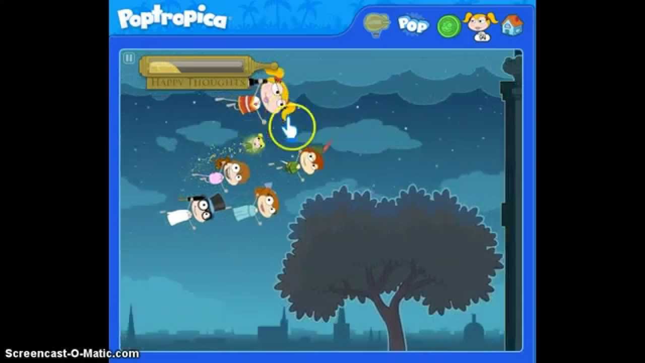 Poptropica Peter Pan MiniGame