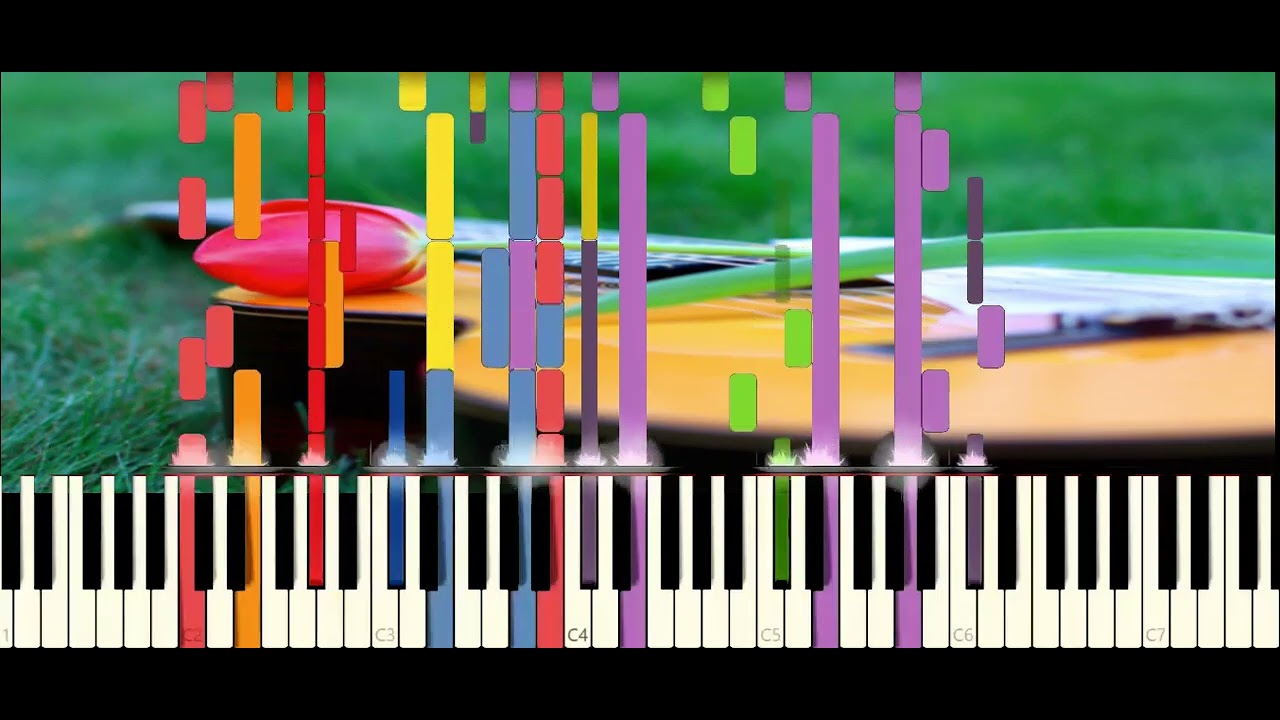 La prima cosa bella ( Midi Channel Synthesia) Piano Midi Tutorial ITA