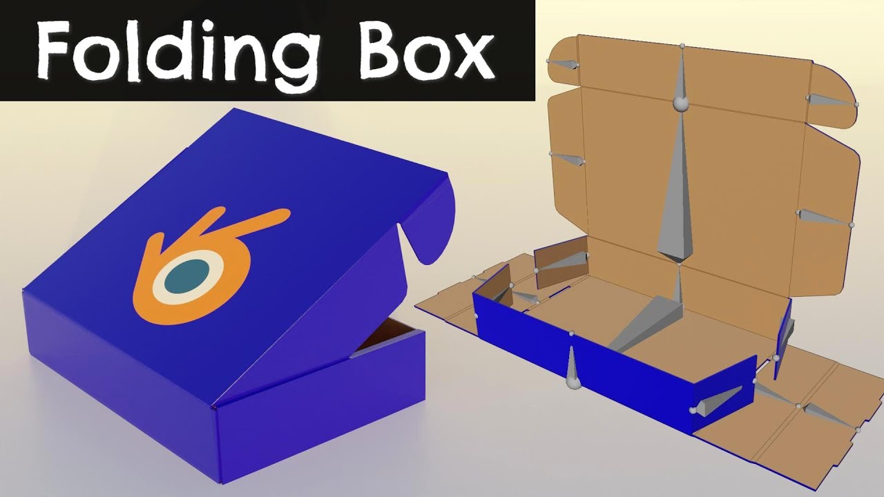 Моделирование 3D-макета и анимация складной коробки | Урок по Blender 4.1