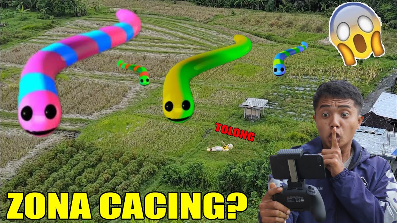 ZONA CACING ADA DI DUNIA NYATA TERTNAGKAP KAMERA DRONE?!