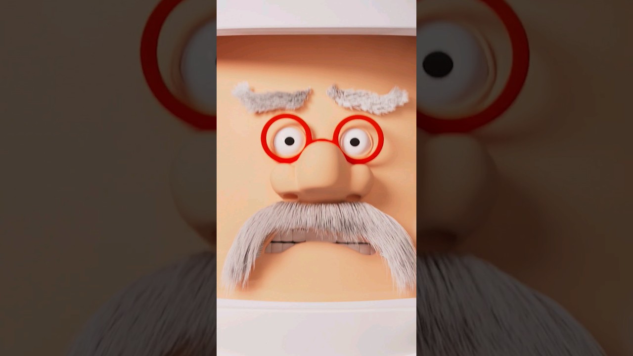 Prof. Eggtop flying and driving... Look out!!!🥶😳😱 #animation #shorts