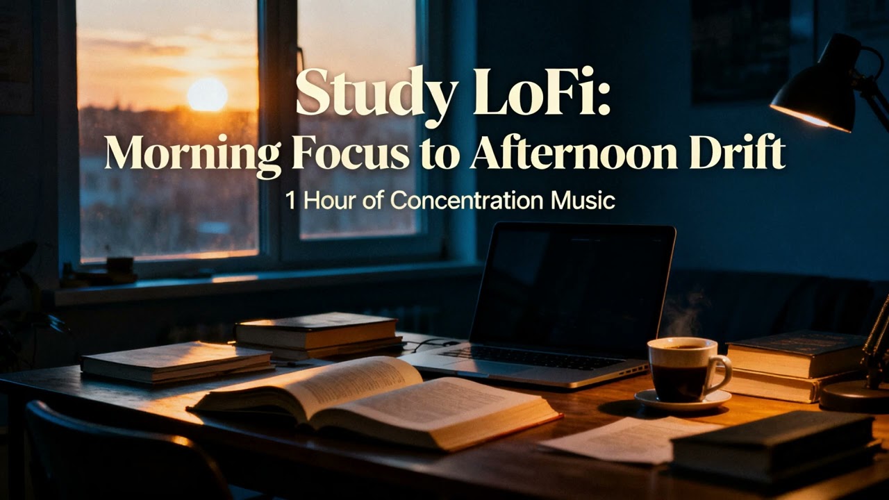 1 Hour Study Lo fi 📚 상쾌한 아침부터 나른한 오후까지 Focus to Relax