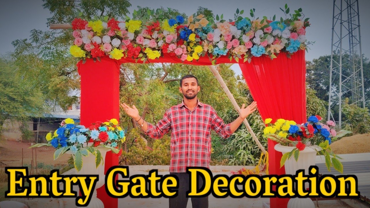 Entry Gate Aise  Banaya jata Hai ...#weddingdecoration #vlog