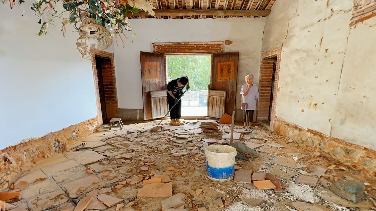 Genius Boy Transformation his Grandma Old House into a Beautiful garden house, makes her very happy