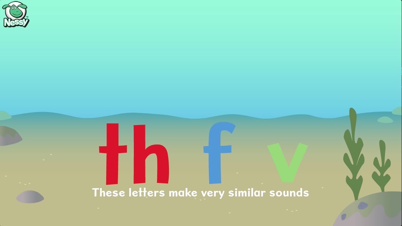 Nessy Spelling Strategy | &lsquo;th&rsquo; &lsquo;f&rsquo; &lsquo;v&rsquo; are often confused | Learn How to Say and Spell