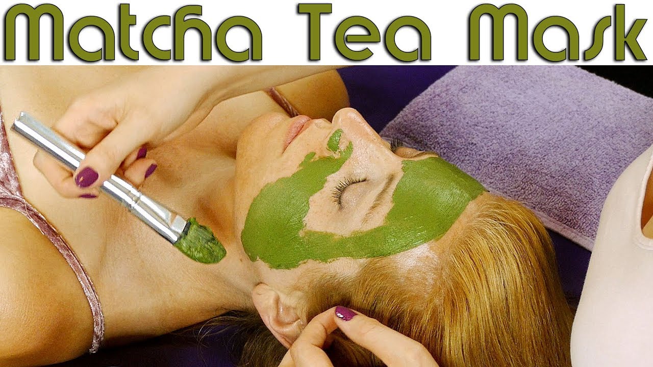 Matcha Green Tea Beauty Mask Spa Treatment ASMR