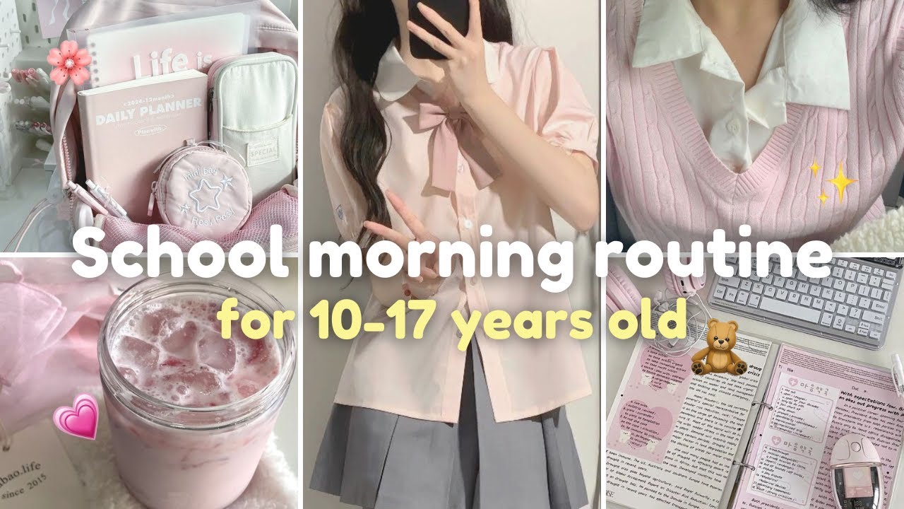 Утренняя рутина для школьников 10&ndash;18 лет 🧸 | Спокойствие и сосредоточенность