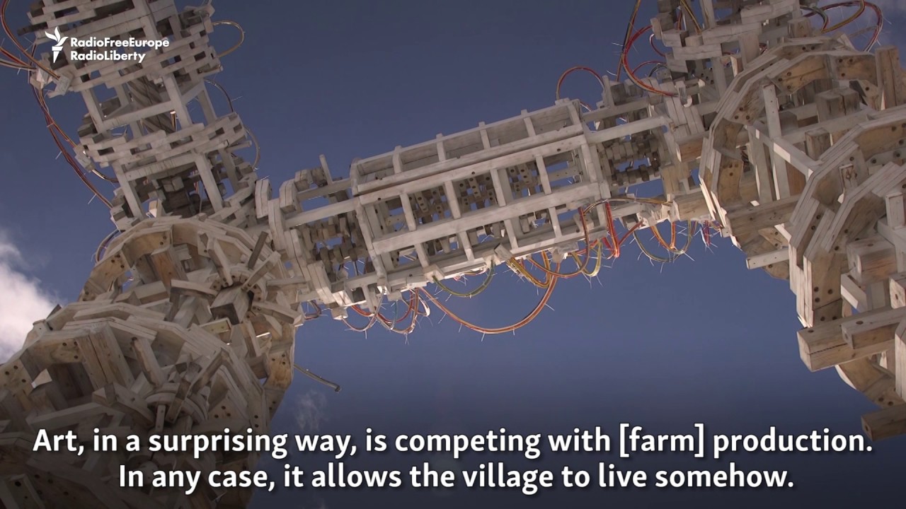 Russian Artist Transforms Village With Massive Sculpture Park