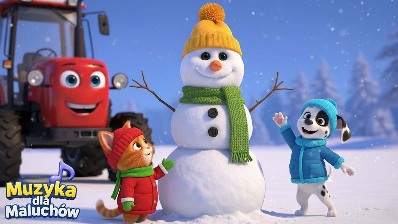 Lepimy Bałwana! ☃️ Turlu Turlu! ❄️ Nasz Śniegowy Przyjaciel | Muzyka dla Maluch&oacute;w