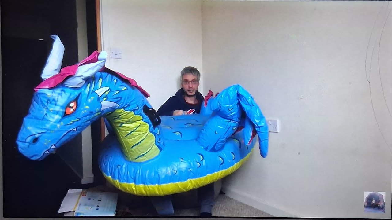 Paul Deflating His Intex Wet Set Collection Inflatable Blue Dragon 13th March 2026 Part 3