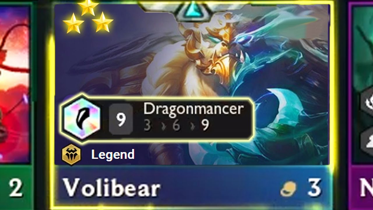 9 Dragonmancer VoliBEAR 3 Star ⭐⭐⭐ - 11K HP + 400 AP  | TFT Set 7