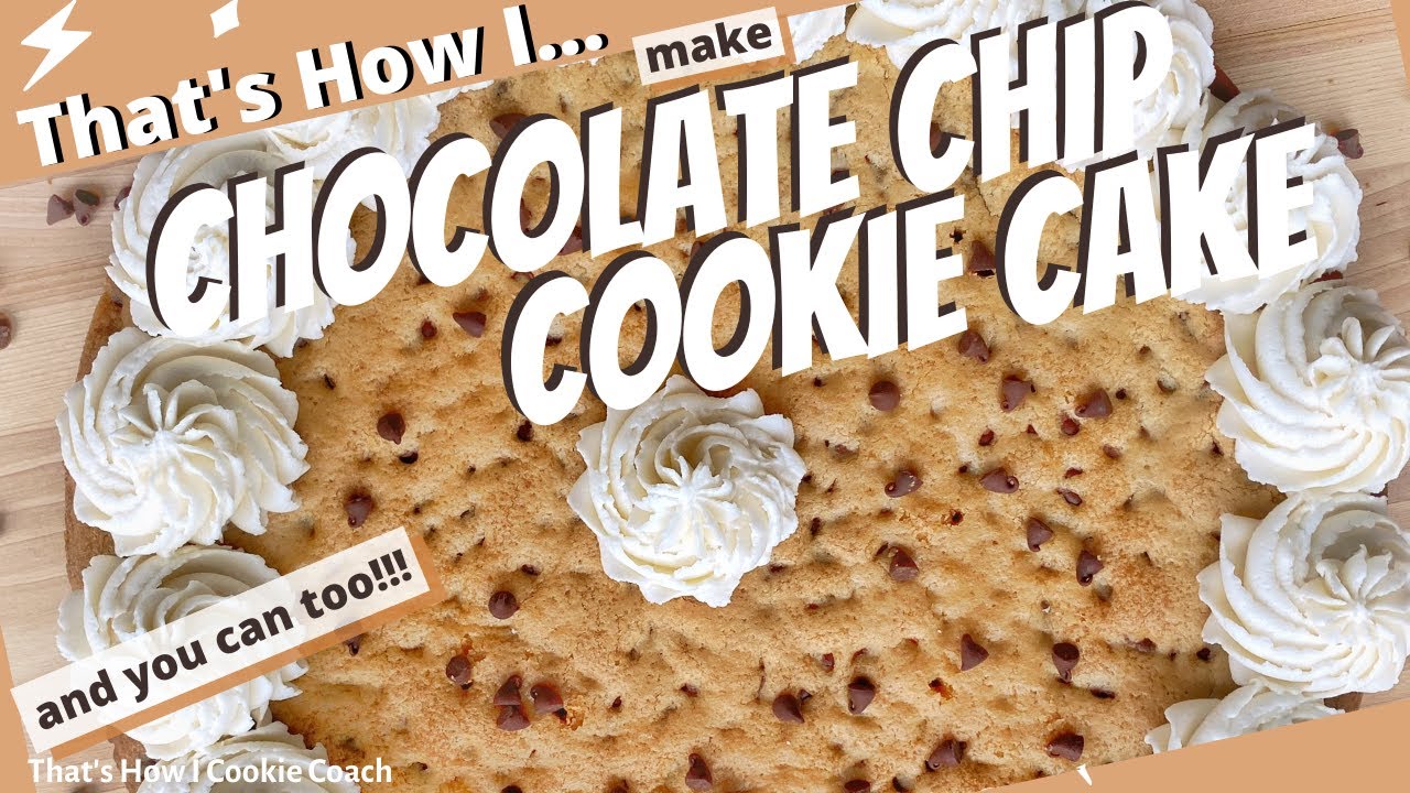 COOKIE CAKE// GIANT CHOCOLATE CHIP COOKIE CAKE