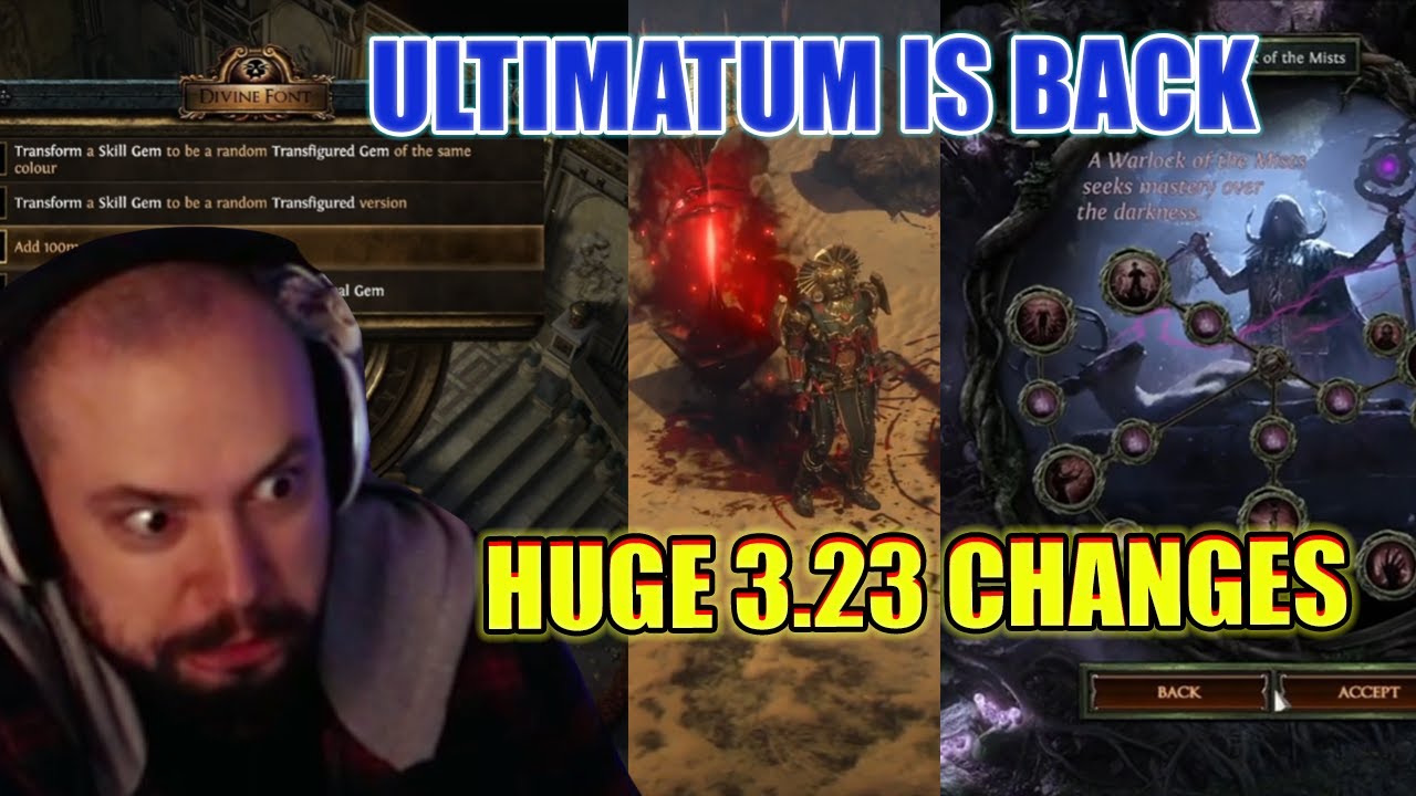 ULTIMATUM IS BACK & HUGE META SHAKEUP | PoE 3.23 Anouncement REACTION