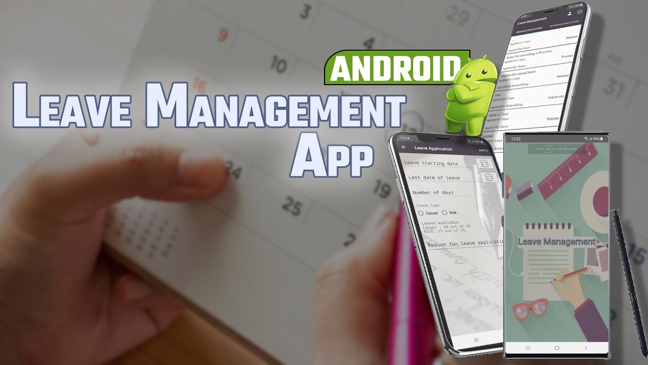 Employee Android Leave Management App | Android Project Ideas