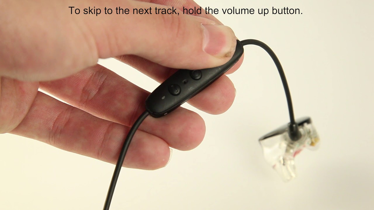 How to use the Bluetooth cable with UE Pro in-ear monitors and earphones.