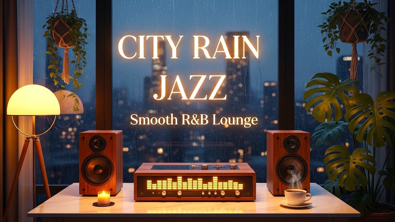 City Lounge Jazz – Rainy Morning R&B Ambience for Focus & Calm